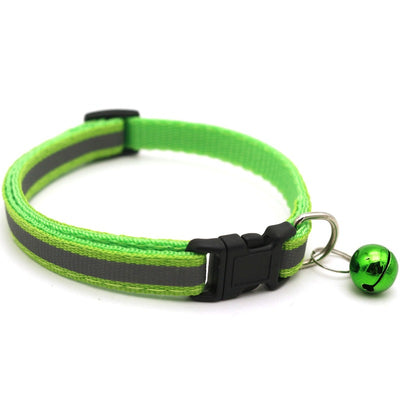 Pet reflective patch collar reflective cat and dog collar bell collar pet luminous collar