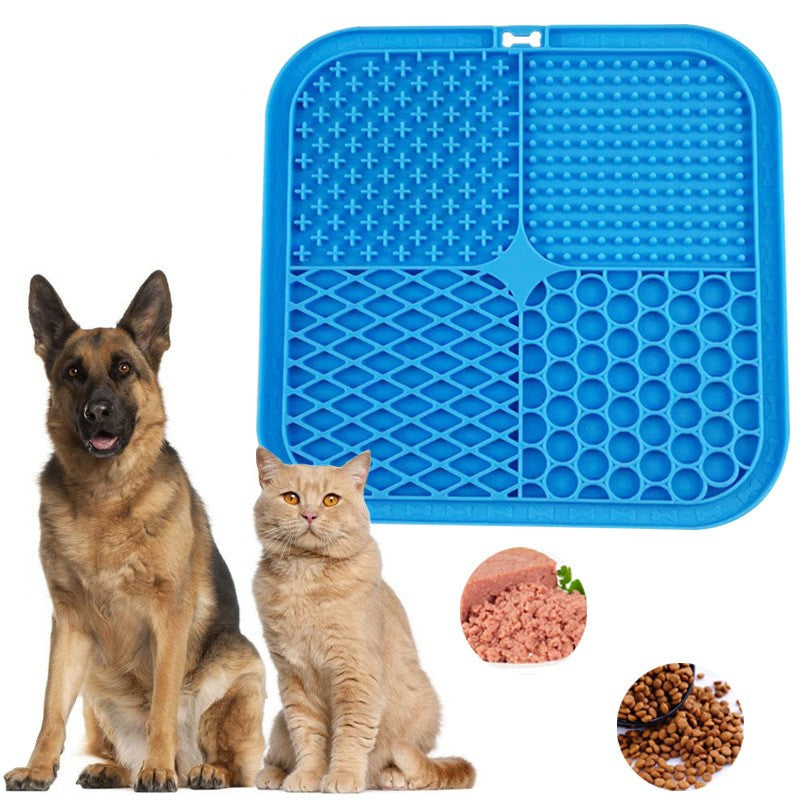 Pet licking pad silicone pad cat and dog buffering pad outdoor household pet buffering licking pad