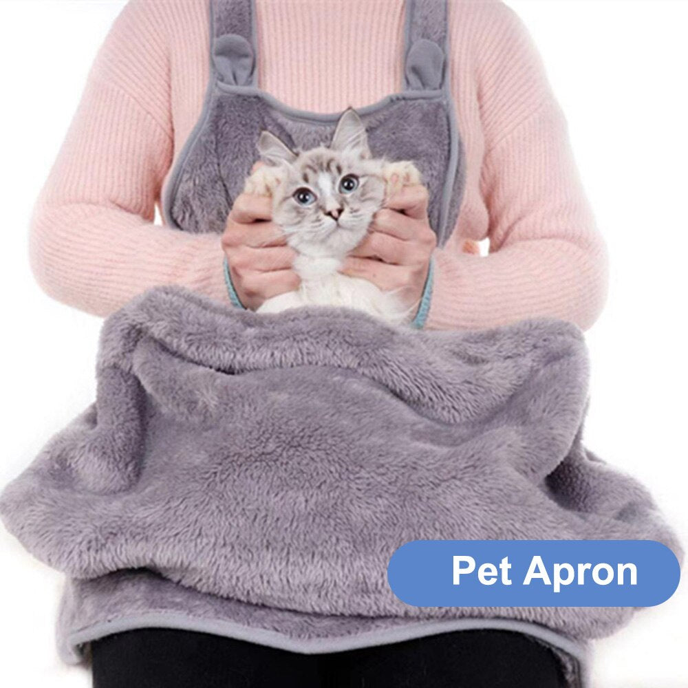 Pet Carrier for Cat Carrier plush Apron Anti-Stick Pet Hair Soft Comfortable Bib ApronsTravel Pet Products Bags