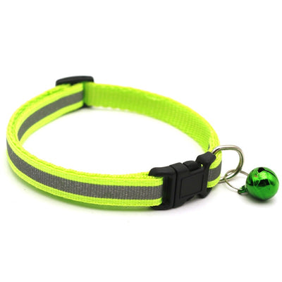 Pet reflective patch collar reflective cat and dog collar bell collar pet luminous collar