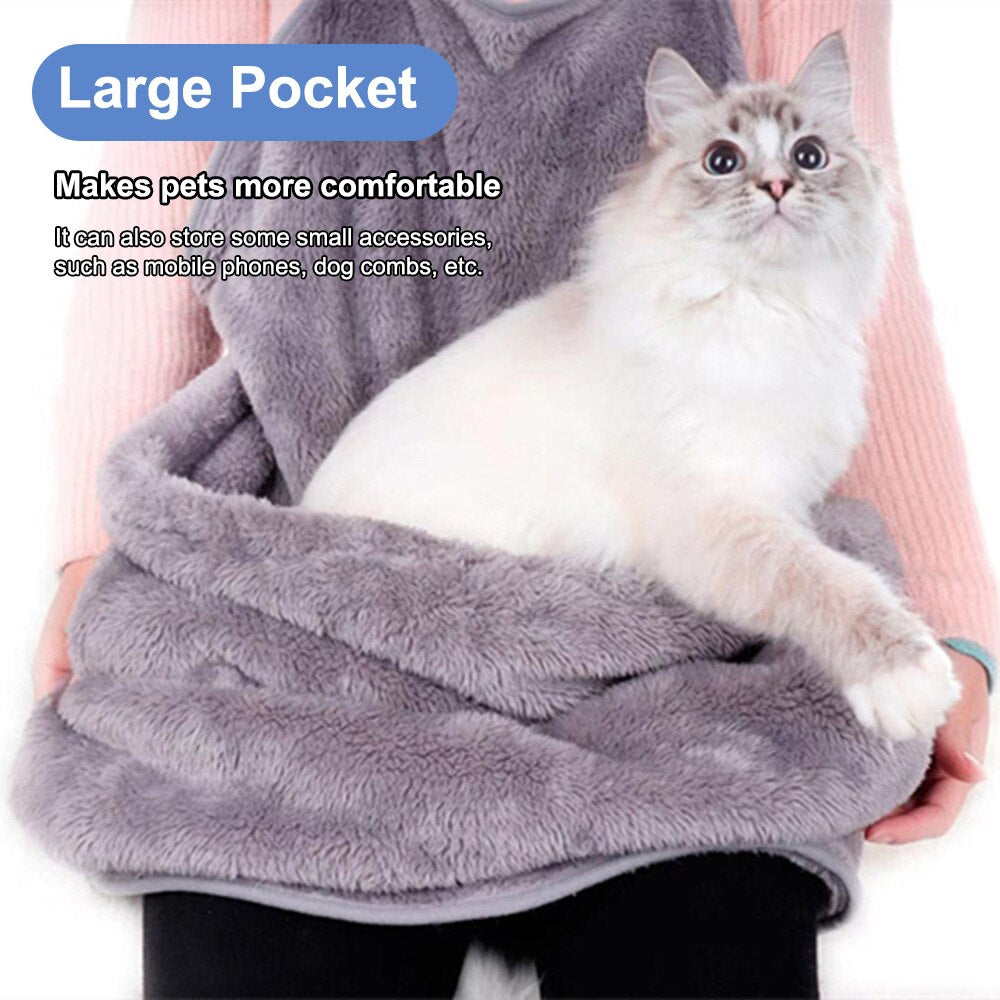 Pet Carrier for Cat Carrier plush Apron Anti-Stick Pet Hair Soft Comfortable Bib ApronsTravel Pet Products Bags