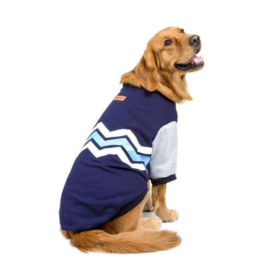 New Pet Clothing Dog Clothes Cotton Big Dog Wave Sweater Pet Supplies Pet Sweater Leisure