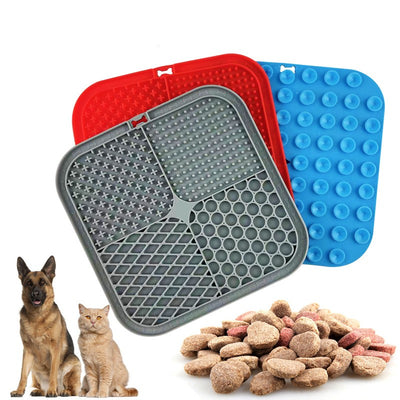 Pet licking pad silicone pad cat and dog buffering pad outdoor household pet buffering licking pad