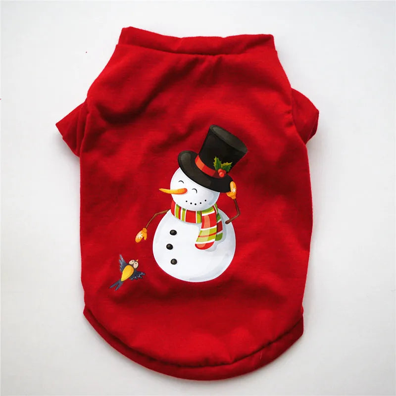 Christmas Dog Clothes Cotton Pet Clothing